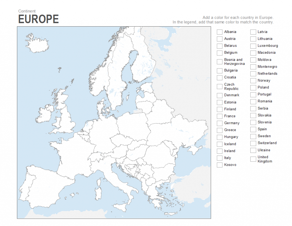 Blank Map Of Europe Countries | Mir-Mitino - Printable Blank Map Of European Countries