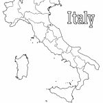 Blank Map Of Italy Coloring Page   Print. Color. Fun!   Printable Blank Map Of Italy
