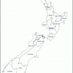 Blank Map Of New Zealand And Travel Information | Download Free   Outline Map Of New Zealand Printable