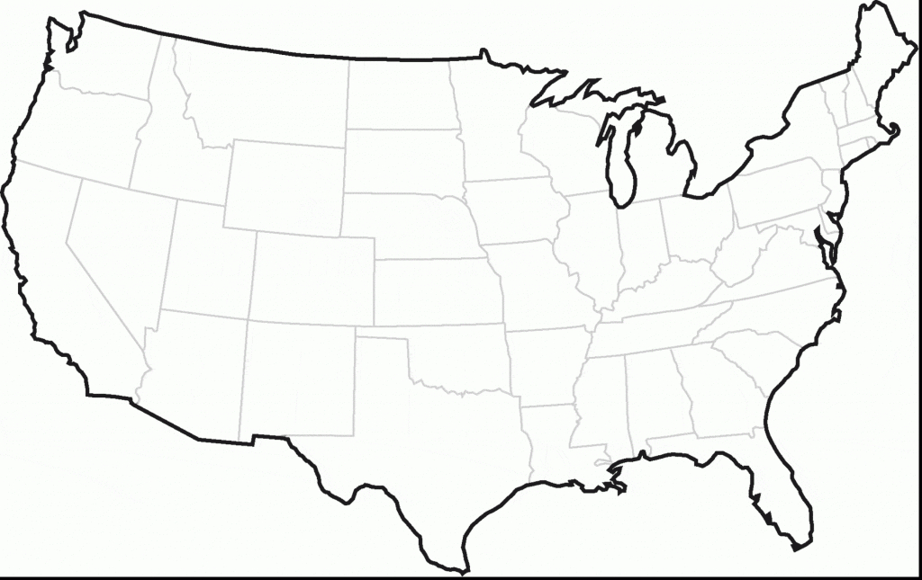 Blank Map Of Us Canada And Mexico Outline Map Us And Canada - Blank Us And Canada Map Printable