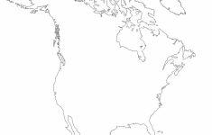 Blank-North-America-Map - Tim's Printables - North America Map Printable