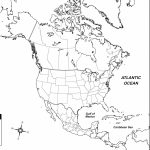Blank North America Map With Rivers List Of Printable Inspiring   Free Printable Outline Map Of North America