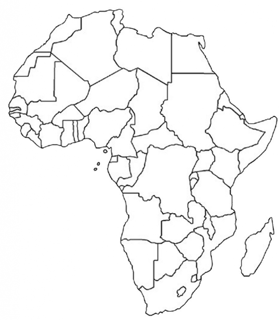 Blank Outline Map Of Africa | Africa Map Assignment | Party Planning - Free Printable Political Map Of Africa