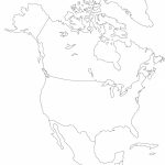 Blank Outline Map Of North America And Travel Information | Download   Outline Map Of North America Printable