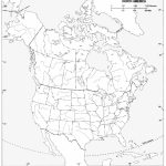 Blank Physical Map Of North America With Rivers And Travel   Printable Physical Map Of North America