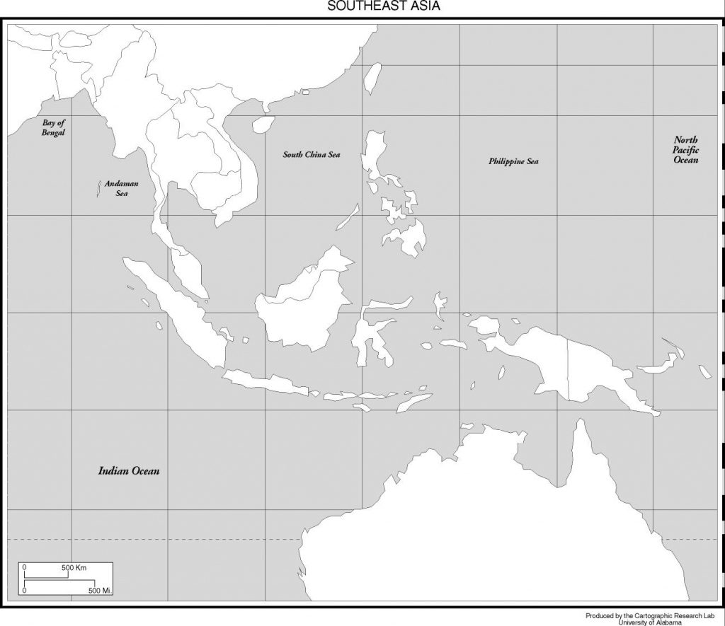 Blank Political Map Of Southeast Asia And Travel Information