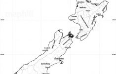 Blank Simple Map Of New Zealand - Printable Map Of New Zealand