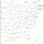 Blank Us Map Eastern States East Coast Of The United States Free Map   Printable Map Of Eastern United States