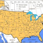Blank Us Map With Latitude And Longitude Lines Map With Latitude And   Us Map With Latitude And Longitude Printable
