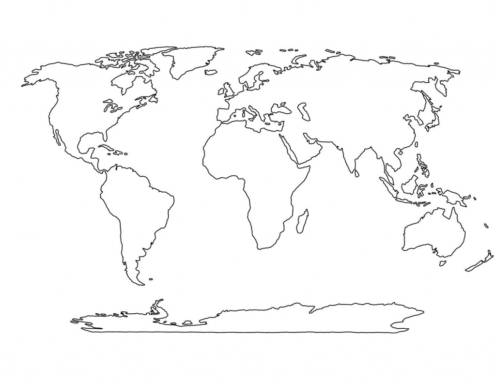 Blank World Map Printable Social Studies Pinterest Craft Inside Of - Printable Map Of World Blank