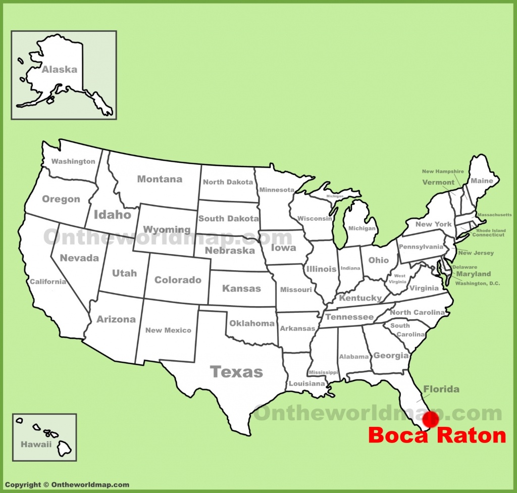 Boca Raton Map Of Florida And Travel Information | Download Free - Map Of Florida Including Boca Raton