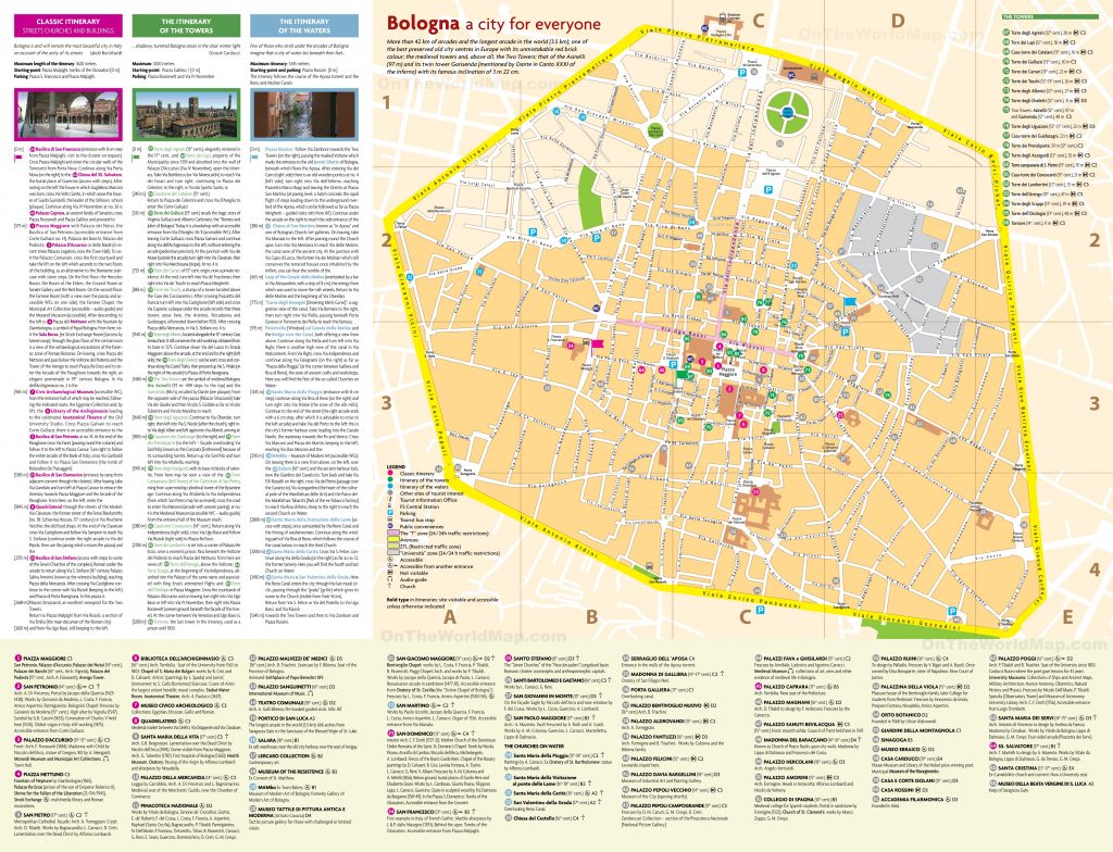 Bologna City Centre Map - Bologna Tourist Map Printable 