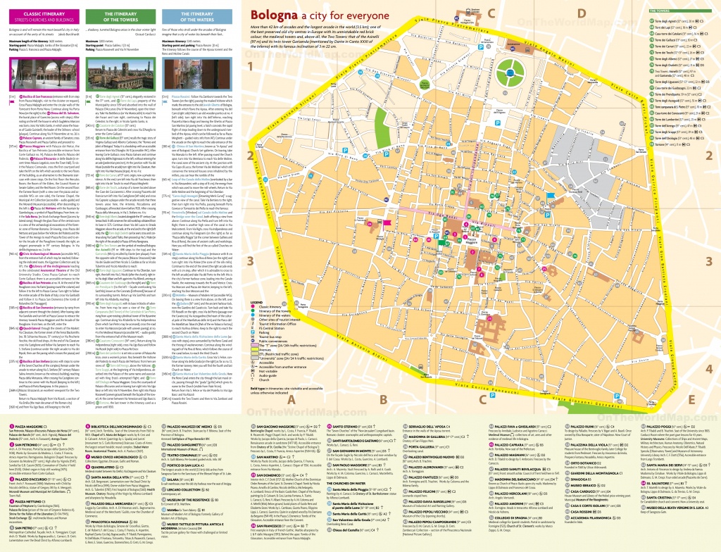 Bologna City Centre Map - Printable Map Of Bologna City Centre