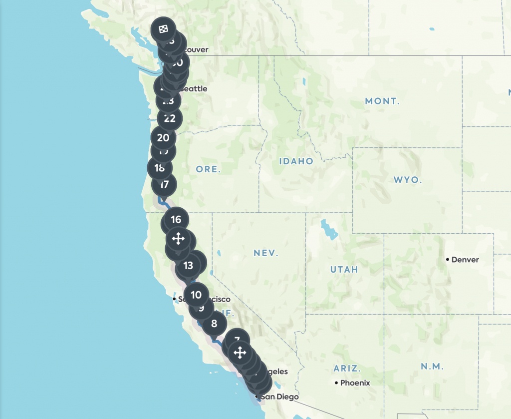 Border To Border: Essential Road Trip Stops Along I-5 | Roadtrippers - California Oregon Washington Road Map