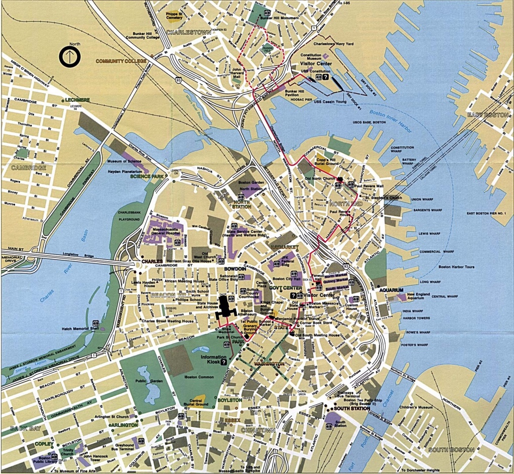 Boston - Google Search | The Beanboston Love In 2019 | Boston Map - Printable Map Of Boston