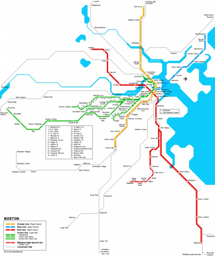 Mbta Subway Map Printable