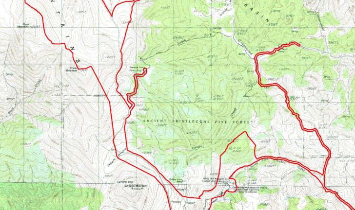 Boundary Maps For White Mountain Wilderness Area - California ...