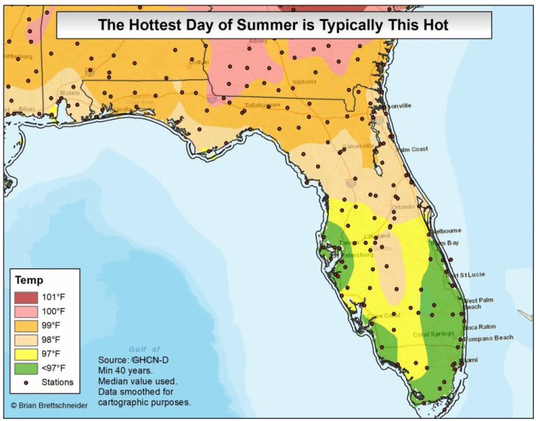 Florida Temperature Zone Map