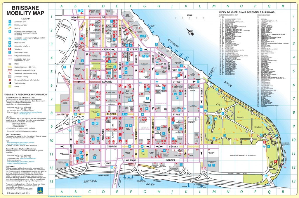 Brisbane City Center Map - Brisbane Cbd Map Printable
