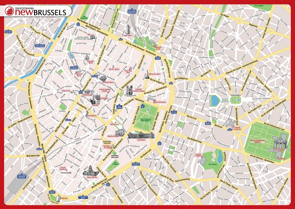 Brussels City Map Printable - Printable Map Of Brussels City Centre - Printable Map Of Brussels