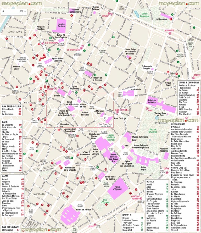 Brussels Maps - Top Tourist Attractions - Free, Printable City ...