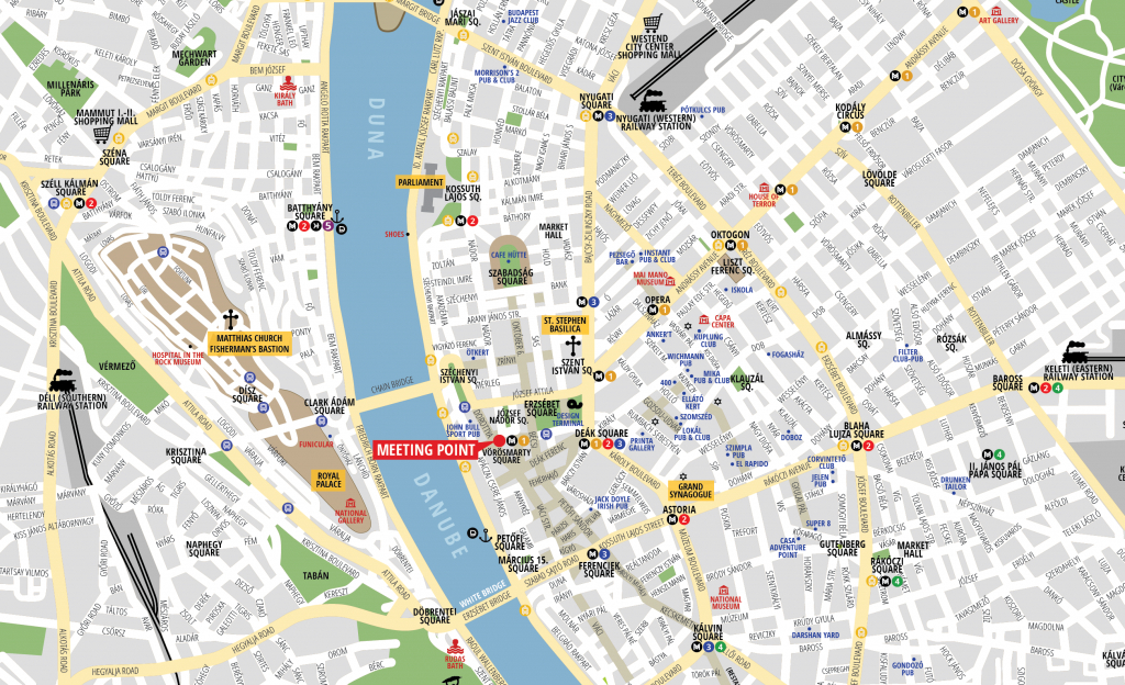 Budapest Attractions Map Pdf - Free Printable Tourist Map Budapest - Budapest Tourist Map Printable