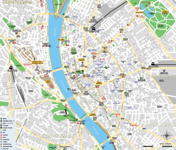 Printable Map Of Budapest