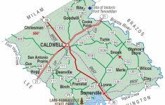 Burleson County | The Handbook Of Texas Online| Texas State - Caldwell Texas Map