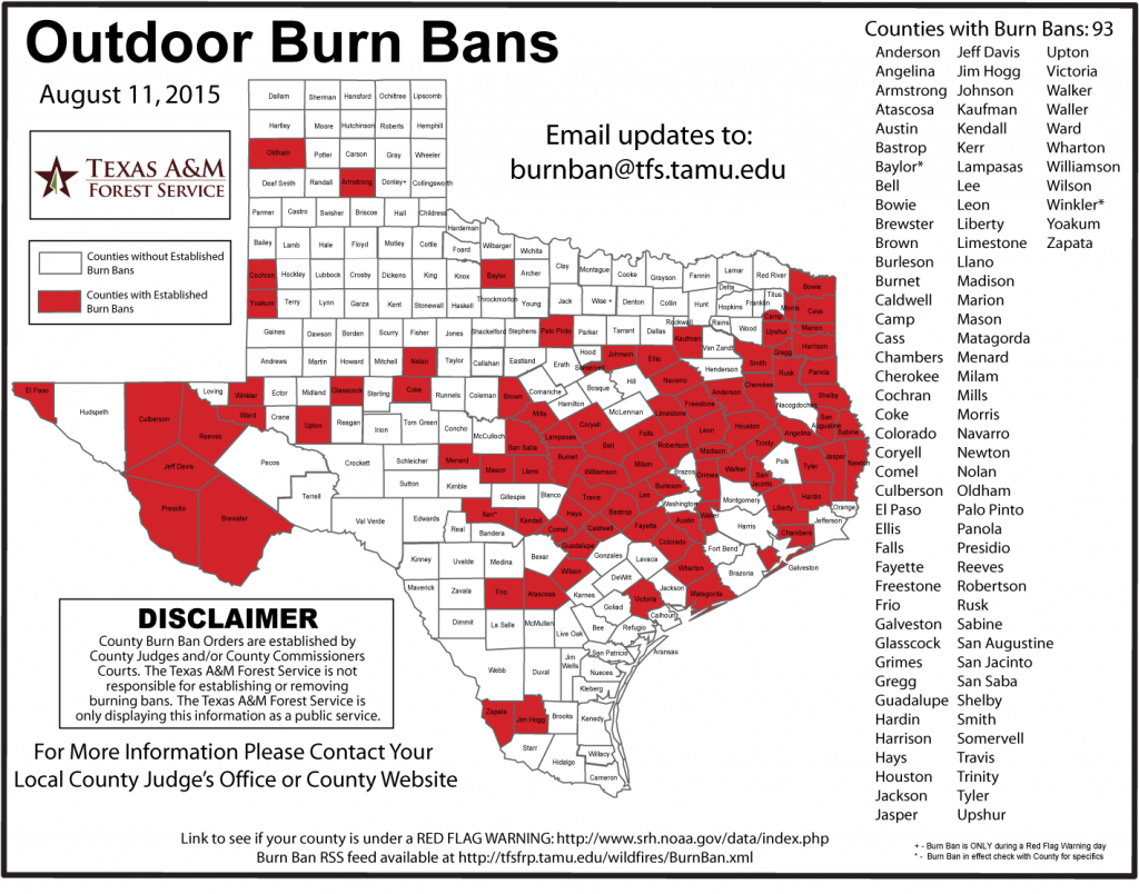 Burn Bans Extend Across Southeast Texas - Beaumont Enterprise - Burn Ban Map Of Texas