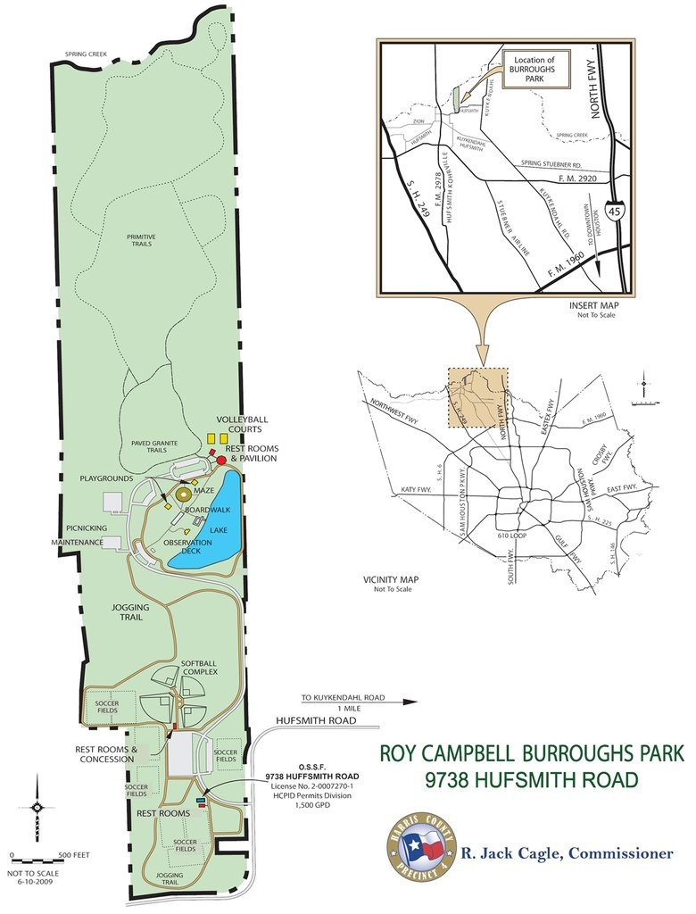 Burroughs Park - Maplets - Texas Bbq Trail Map