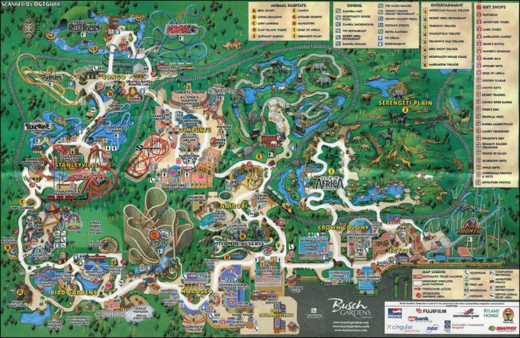 Busch Gardens Tampa - Markus Ansara - Brookgreen Gardens Printable Map ...