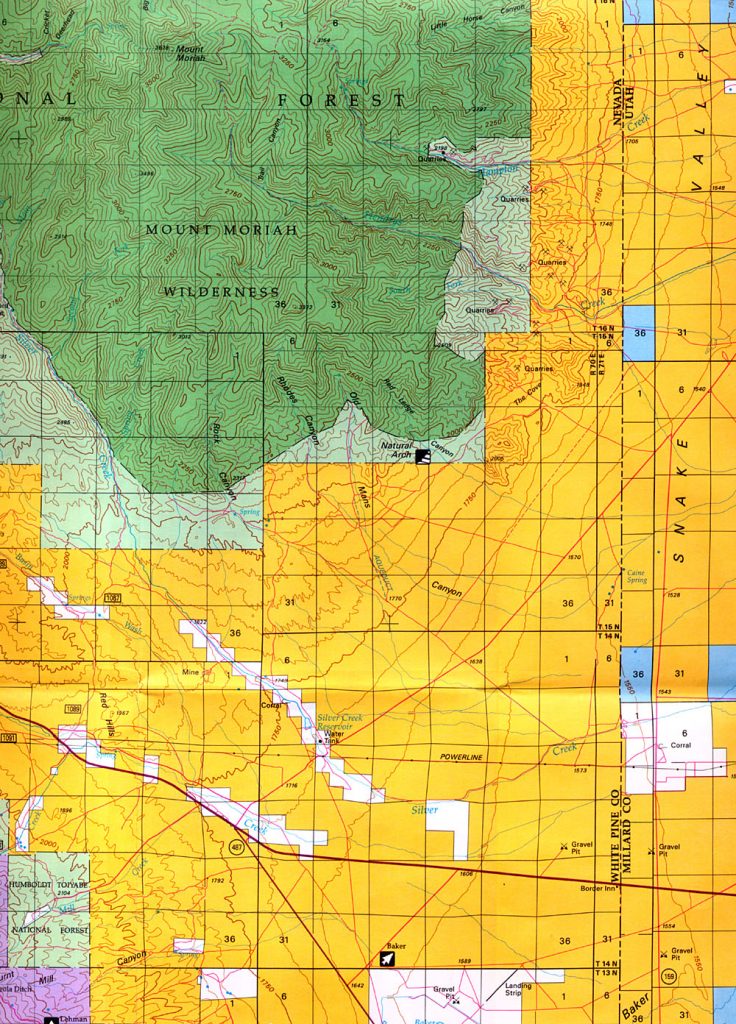 Buy And Find Nevada Maps Bureau Of Land Management Statewide Index Blm Maps Southern 8933