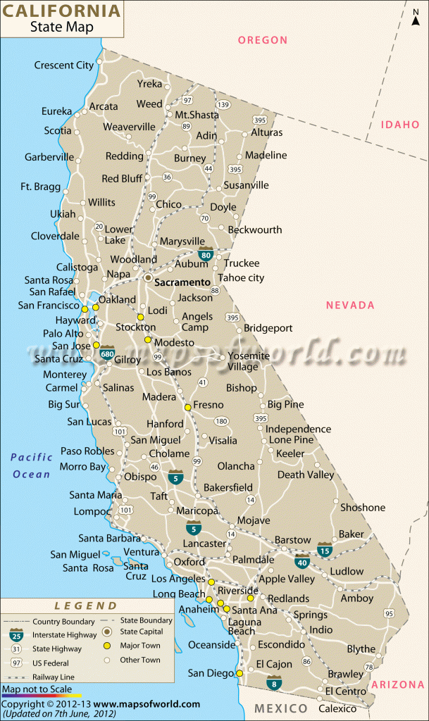 Buy Large Map Of California - Big Map Of California