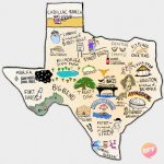 Buzzfeed Bff • A Completely And Accurate Map Of Texassomeone   Cadillac Ranch Texas Map