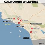 By The Numbers: Southern California Wildfires   Abc News   Abc News California Fires Map