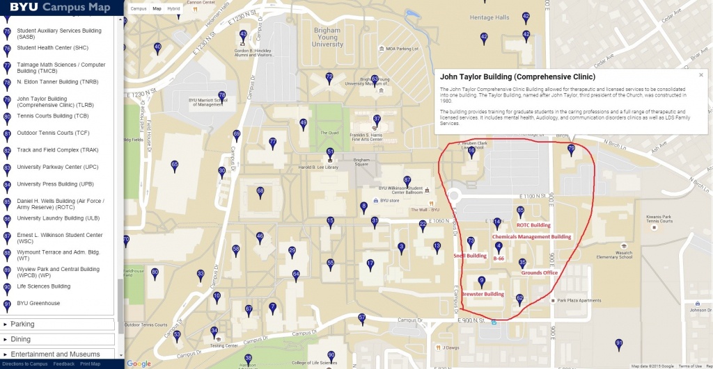 Byu Campus Map | Ageorgio - Byu Campus Map Printable