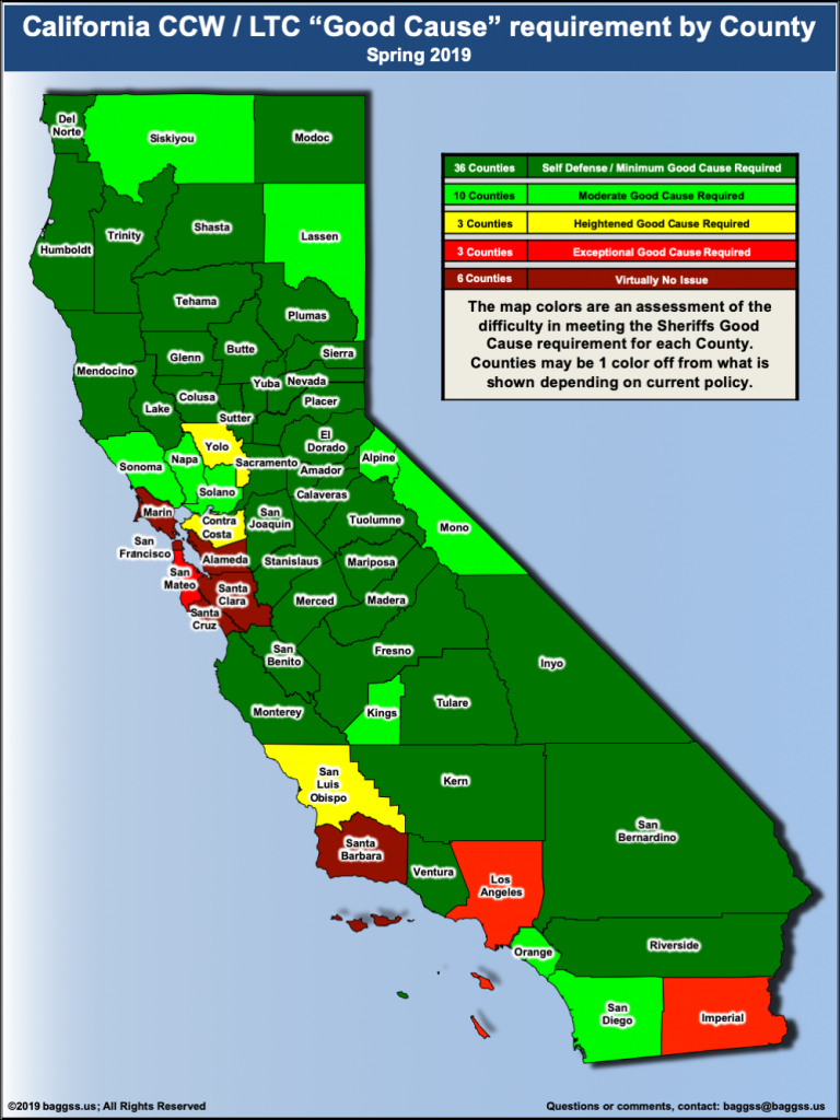 Ca Ccw Map - Calguns - California Ccw Reciprocity Map