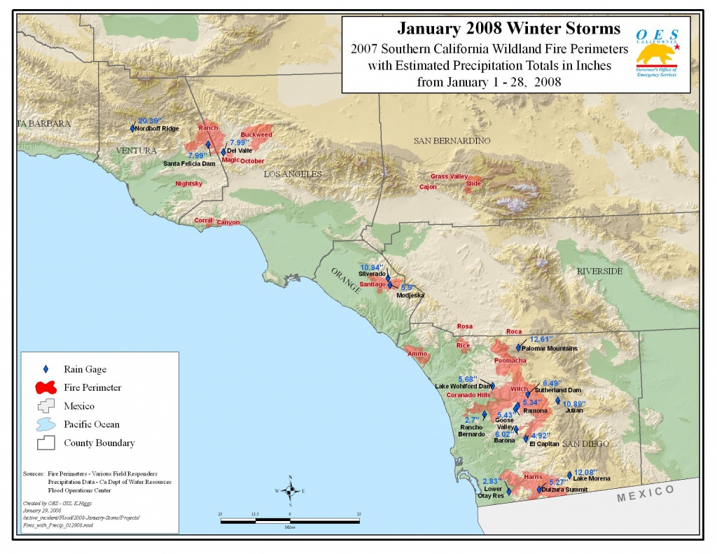 Ca Oes, Fire - Socal 2007 - Malibu California Map
