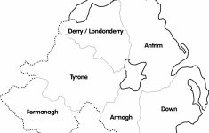 cain maps outline map of northern ireland counties printable map of northern ireland Cain: Maps: Outline Map Of Northern Ireland; Counties - Printable Map Of Northern Ireland