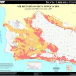 Cal Fire – Santa Barbara County Fhsz Map Within Map Of California   Map Of California Showing Santa Barbara