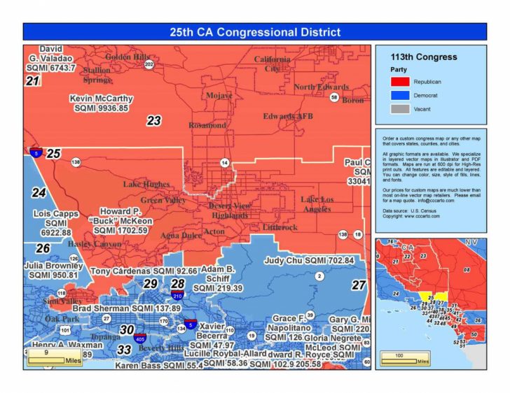 California 25Th Congressional District - Steve Knight (R) District ...