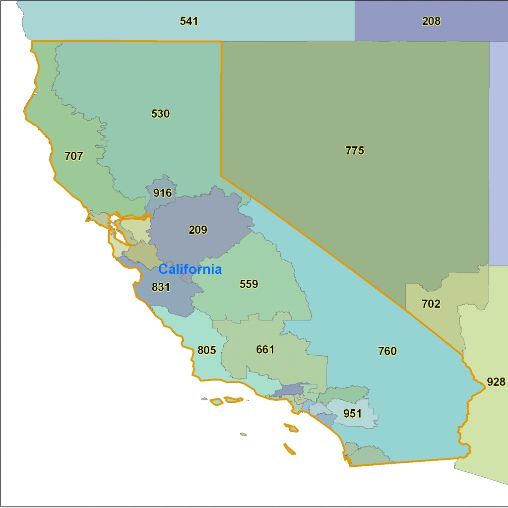 California Zip Code Mapcounty - Map Of Usa District - California Zip Code Map Free | Printable Maps