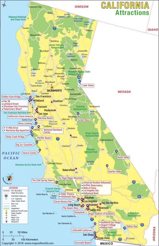 California Attractions Map | Travel In 2019 | California Attractions - California Attractions Map