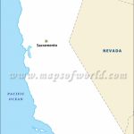 California Blank Map With County Boundaries | California Outline Map   Blank Map Of California Printable