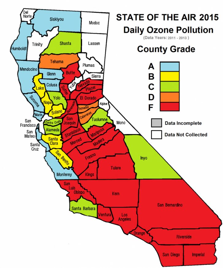 California Cities Top List Of Most Polluted Areas In American Lung