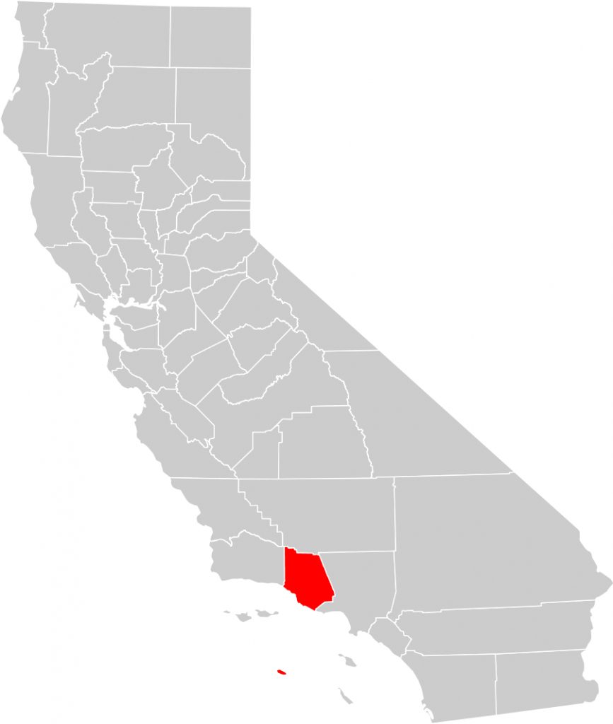 California County Map (Ventura County Highlighted) • Mapsof Ventura