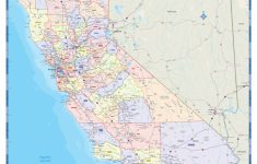 California County Wall Map - Maps - California County Map With Roads