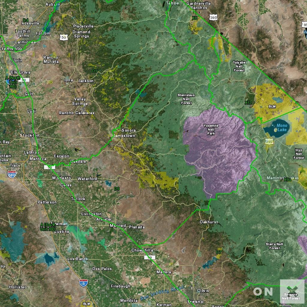 California D6 Deer Hunting Zone - Map &amp;amp; Information - California Hunting Map