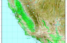 California Elevation Map - Topo Map Of California
