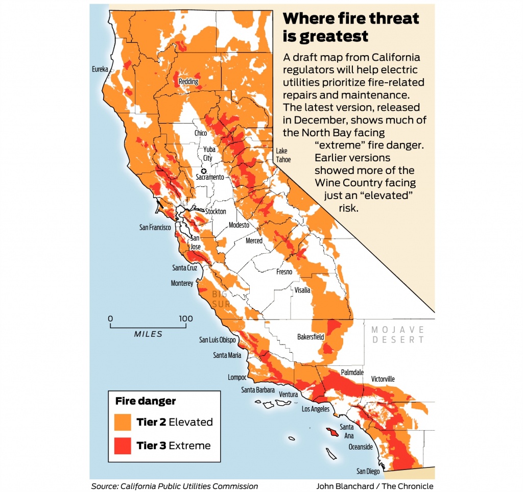 California Fire-Threat Map Not Quite Done But Close, Regulators Say - California Fires Map Today